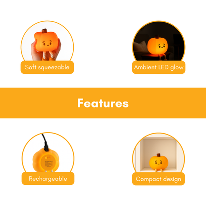 SpookyGlow™ - Soft Silicone Pumpkin Lamp