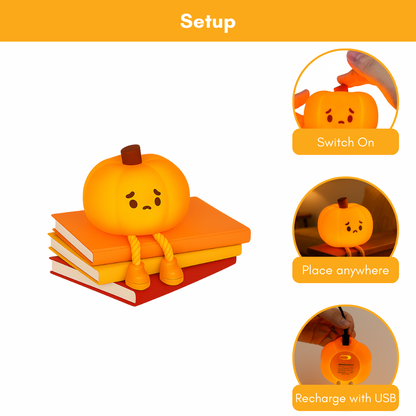 SpookyGlow™ - Soft Silicone Pumpkin Lamp