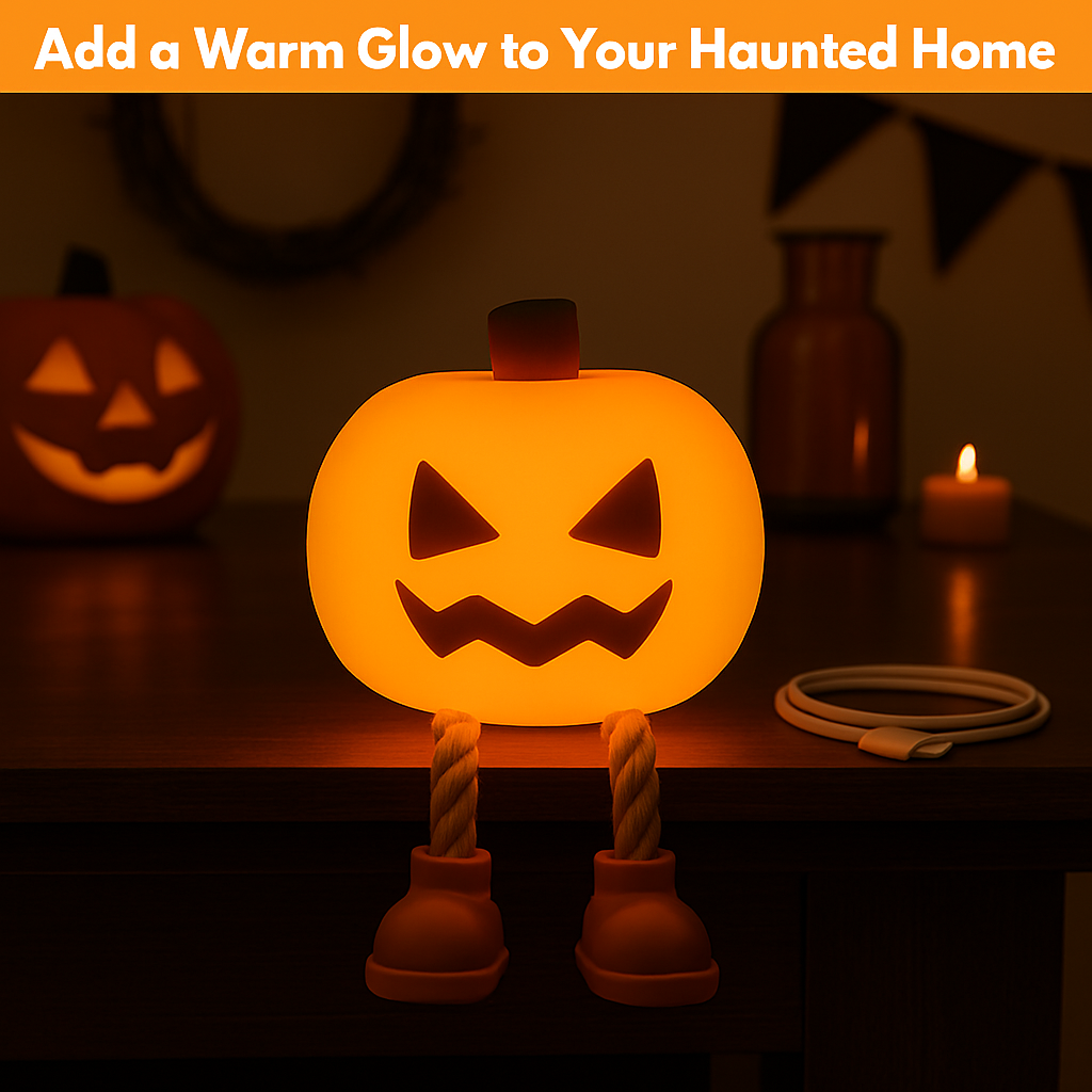 SpookyGlow™ - Soft Silicone Pumpkin Lamp